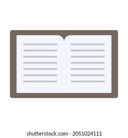 Open book flat vector icon which can easily modify or edit 