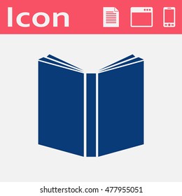 open book flat vector icon 