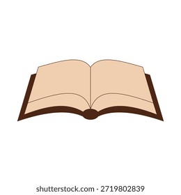 Abrir o quadro do livro como uma ilustração em branco do vetor do bloco de anotações