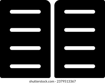 open book glyph icon illustration vector