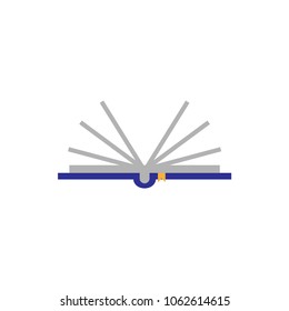Open book graphic template vector