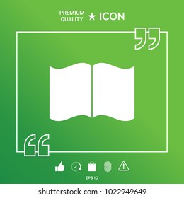 Open book icon