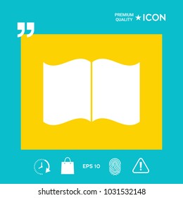 Open book icon