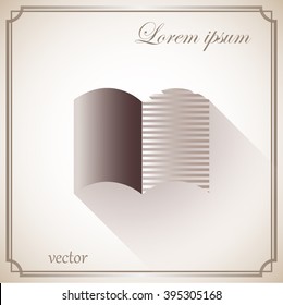 The open book, icon.