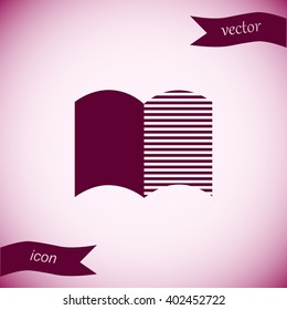 The open book, icon.
