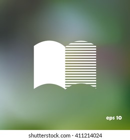 The open book, icon.