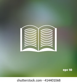 The open book, icon.