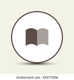 The open book, icon.