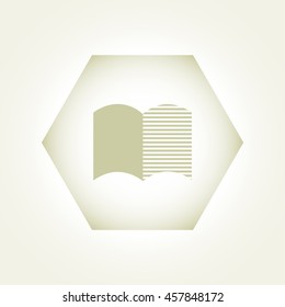 The open book, icon.