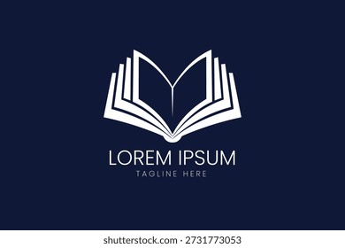 Icono de libro abierto para aprendizaje académico, publicación educativa y Bibliotecas escolares