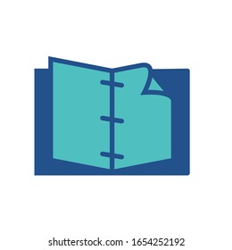 open book icon collection, trendy style