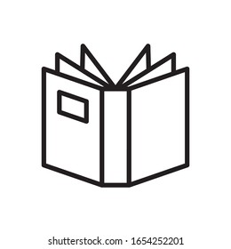 open book  icon collection, trendy style