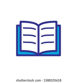 open book icon color style design