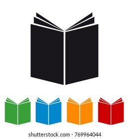 Open Book Icon - Colorful Vector Set