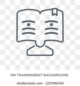 Open Book icon. Open Book design concept from  collection. Simple element vector illustration on transparent background.