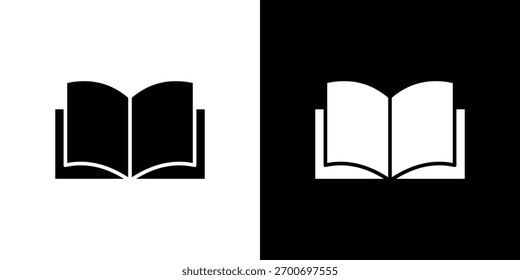 Concepto abierto del diseño del icono del libro. Iconos planos del Vector