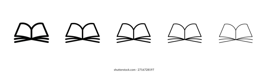 open book icon design, logo, app, UI. Vector illustration, EPS