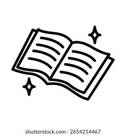 Abrir icono de libro Plantilla de diseño 