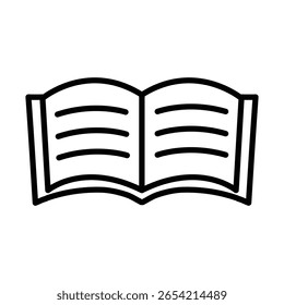 Open book icon design template 