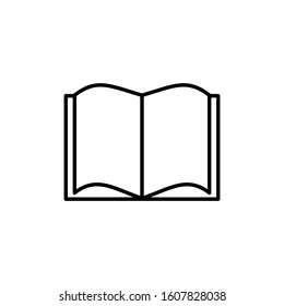 open book icon design vector template