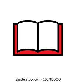 open book icon design vector template