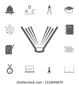 open book icon. Detailed set of Education icons. Premium quality graphic design sign. One of the collection icons for websites, web design, mobile app on white background