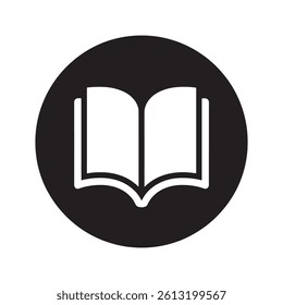 Open Book Icon Editable Vector Illustration isolated on a white background, suitable for education, reading, and design projects