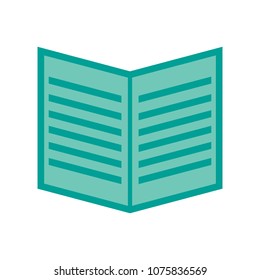 Open book icon. education book isolated - school literature, magazine illustration isolated