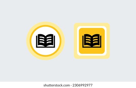 Open book icon. education sign . Book pages. Symbol, logo graphics Vector illustration