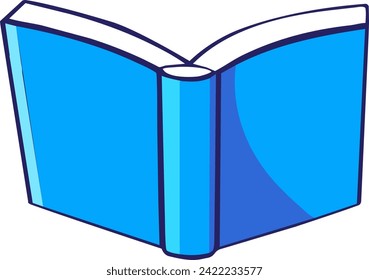 Open book icon education sign simple flat design back to school kids cartoon colorful banner learning history library hardcover notebook pages isolated on white label template vector teacher day card