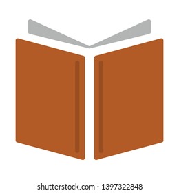 open book icon. Education symbol. Instruction or E-learning sign. Flat design elements. open book icon.