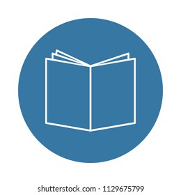open book icon. Element of books and magazines icons for mobile concept and web apps. Badge style open book icon can be used for web and mobile apps on white background