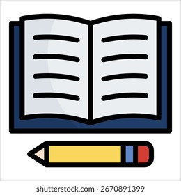 Abrir Elemento De Ícone De Livro Para Design