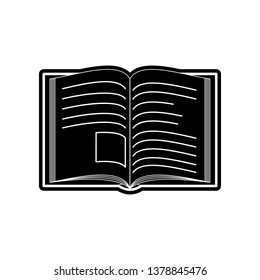 open book icon. Element of Education for mobile concept and web apps icon. Glyph, flat icon for website design and development, app development