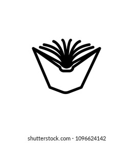 open book icon. Element of science icon for mobile concept and web apps. Thin line open book icon can be used for web and mobile on white background