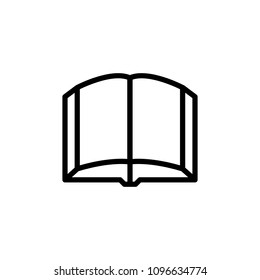 open book icon. Element of science icon for mobile concept and web apps. Thin line open book icon can be used for web and mobile on white background