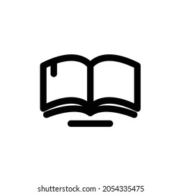 Icono de libro abierto, eps 10