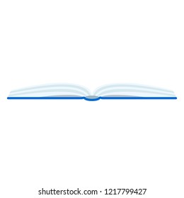 Open book icon. Flat illustration of open book vector icon for web design