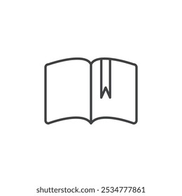 Abrir ícone de livro plano e design de conjunto simples