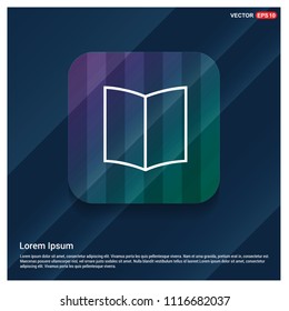 Open book icon - Free vector icon