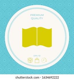 Open book icon. Graphic elements for your design