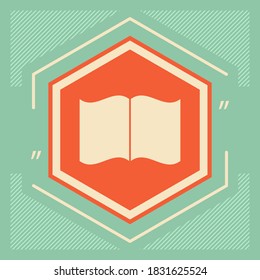 Open book icon. Graphic elements for your design