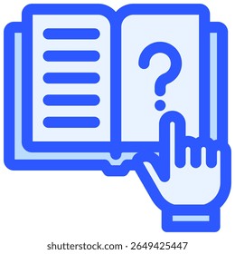 Open Book Icon. Guidebook icon symbol. Vector illustration