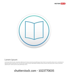 Open book icon Hexa White Background icon template