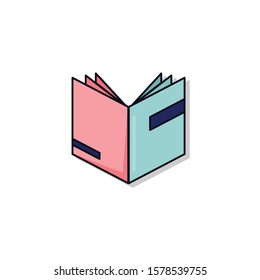open book icon illustration isolated vector sign symbol logo on white background