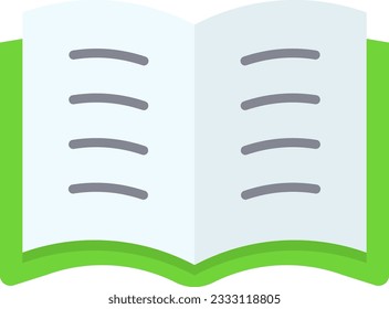 Open Book Icon image. Suitable for mobile application.