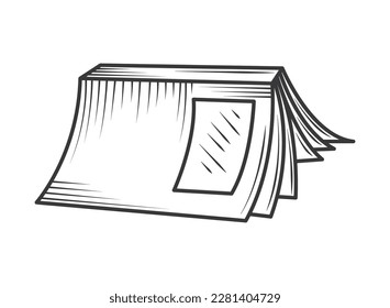 open book icon isolated design