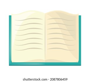 open book icon isolated flat