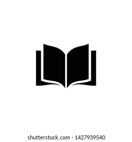 Open book icon isolated on white background. Open book vector icon simple and modern flat symbol for web site, mobile, logo, app, UI. Open book icon vector illustration, EPS10.