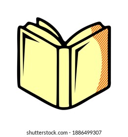 open book icon isolated on white background from books and literature collection.